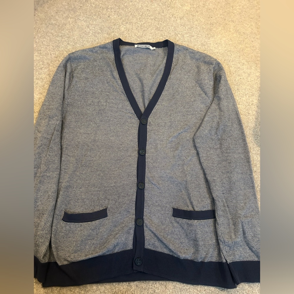 Bonobos Men’s Cardigan, Size L.